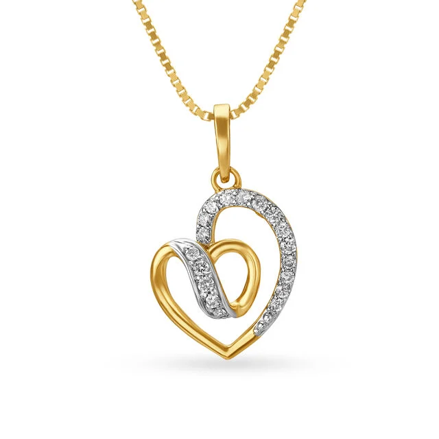 Yellow Gold Diamond Pendant